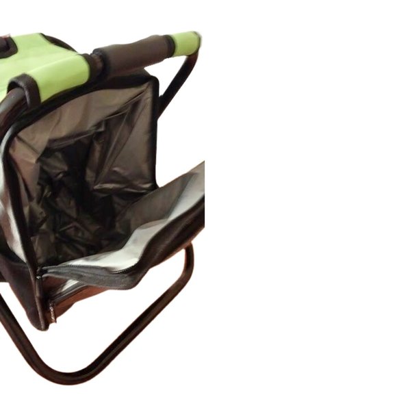 Koozie® Backpack Cooler Chair in Lime & Gray w/ Adjustable Backpack Straps, NWOT - Picture 7 of 13